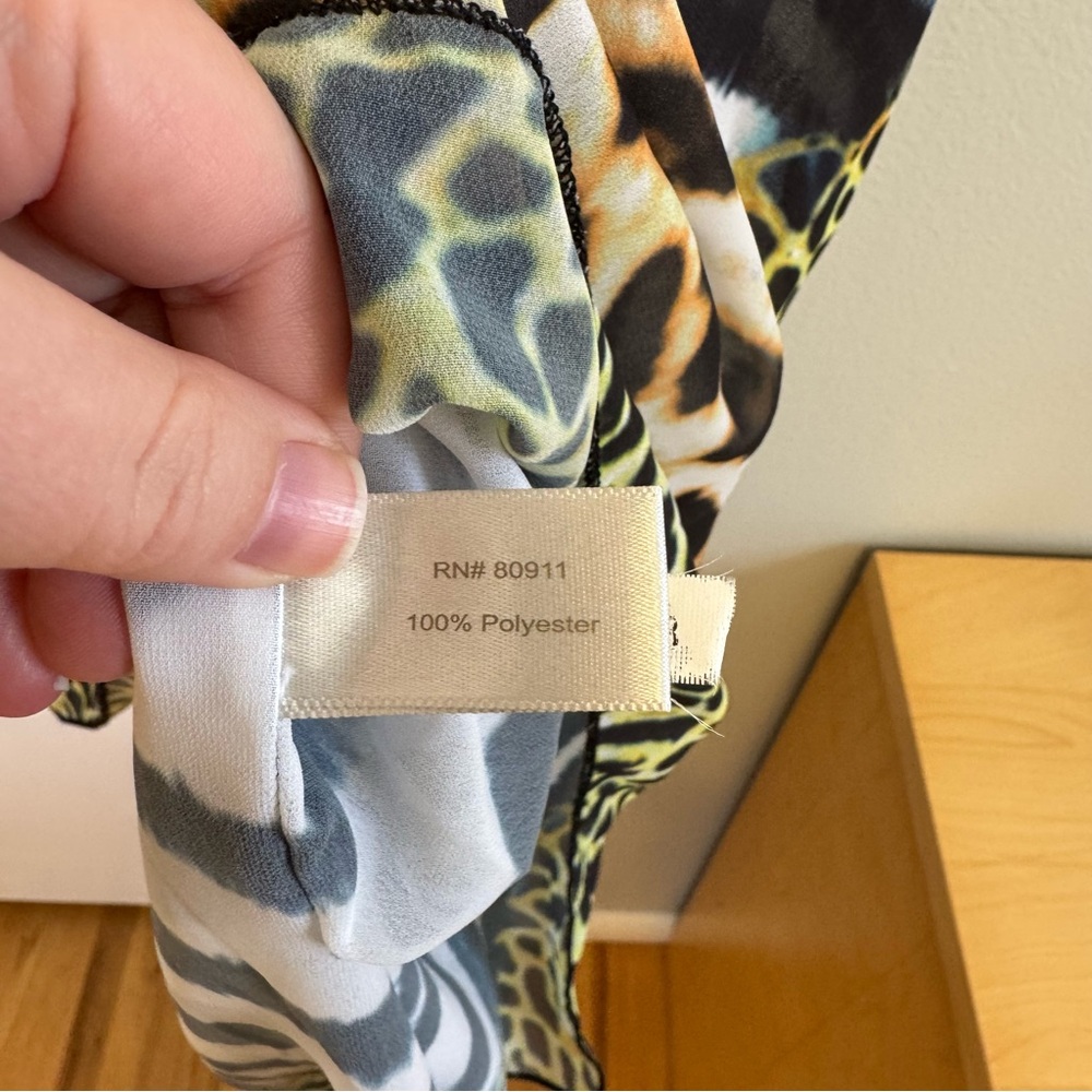 Boston Proper Multicolor Animal Print Kaftan - Picture 6 of 7